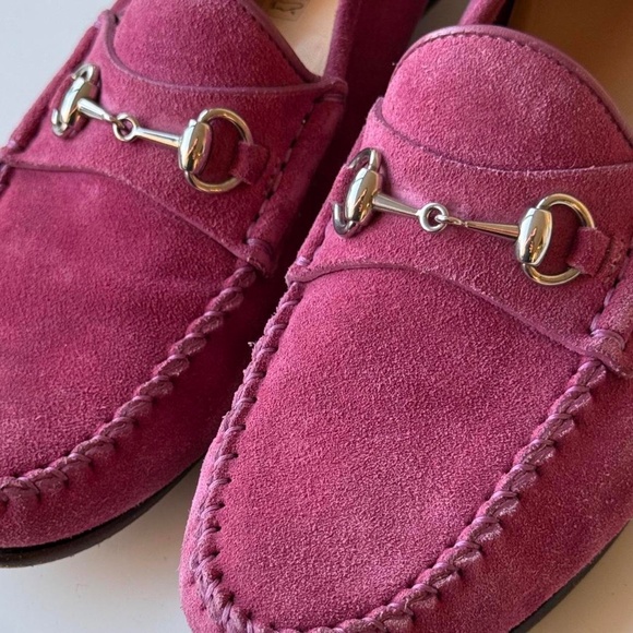 Gucci suede horsebit loafers – pink, 36.5 - Picture 8 of 8